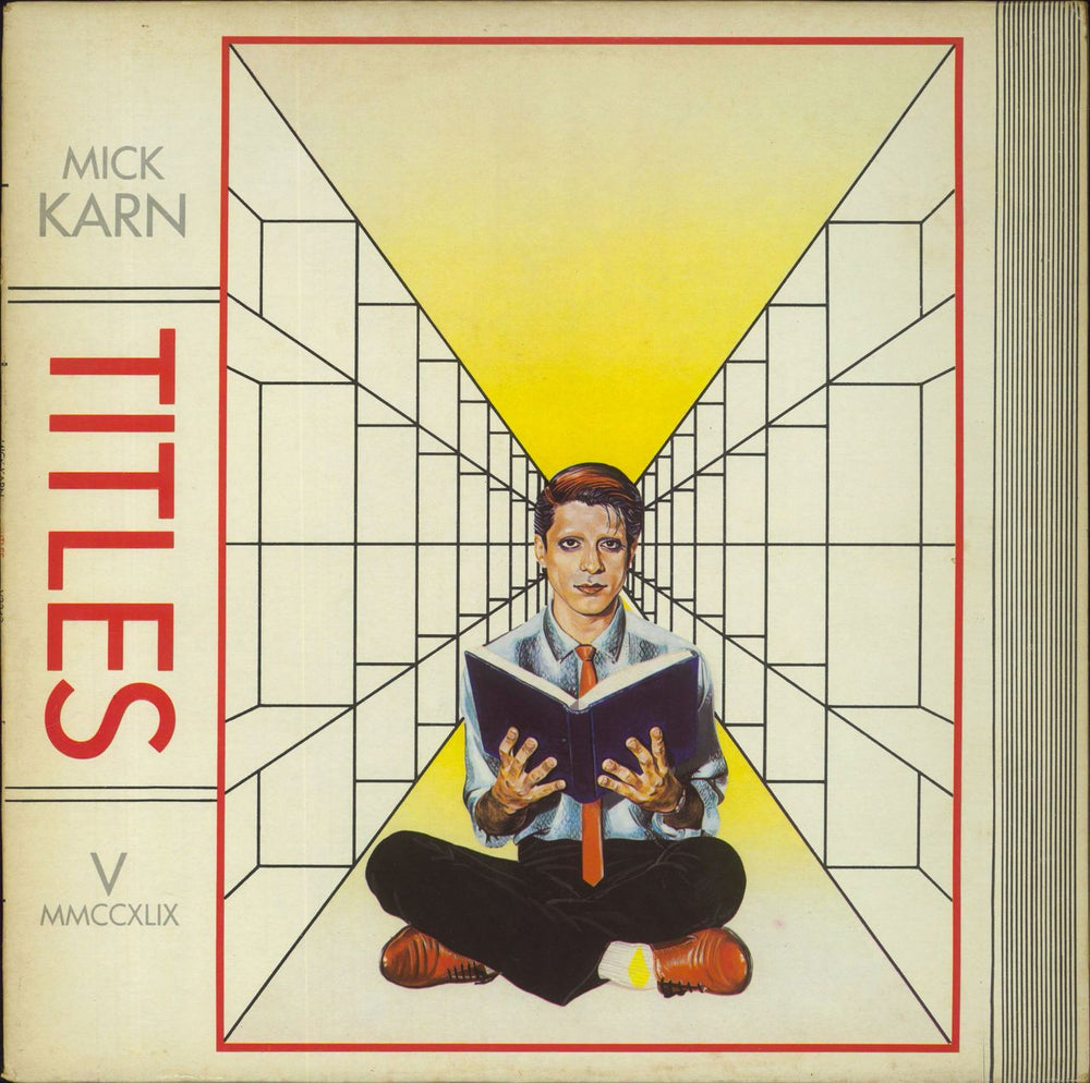 Mick Karn Titles - Embossed Sleeve UK vinyl LP album (LP record) V2249