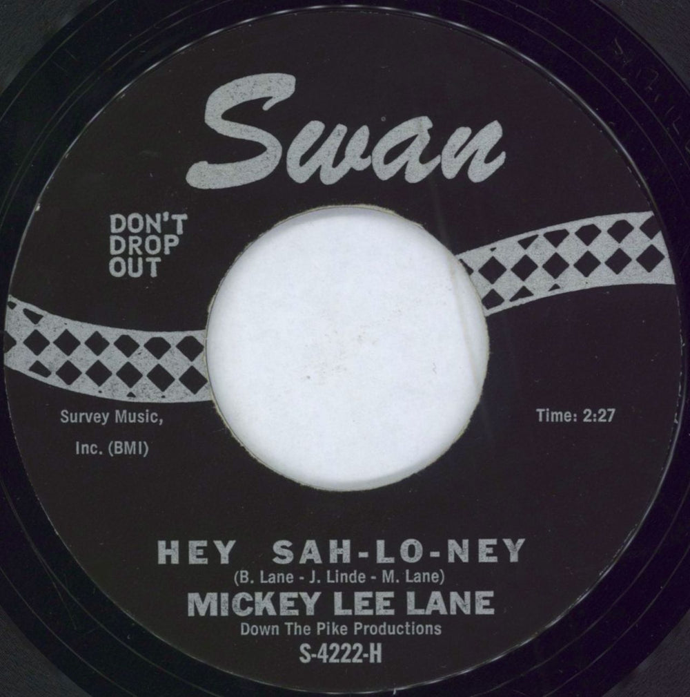 Mickey Lee Lane Hey Sah-Lo-Ney US 7" vinyl single (7 inch record / 45) S4222