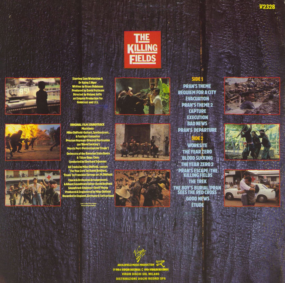 Mike Oldfield The Killing Fields Italian vinyl LP album (LP record)