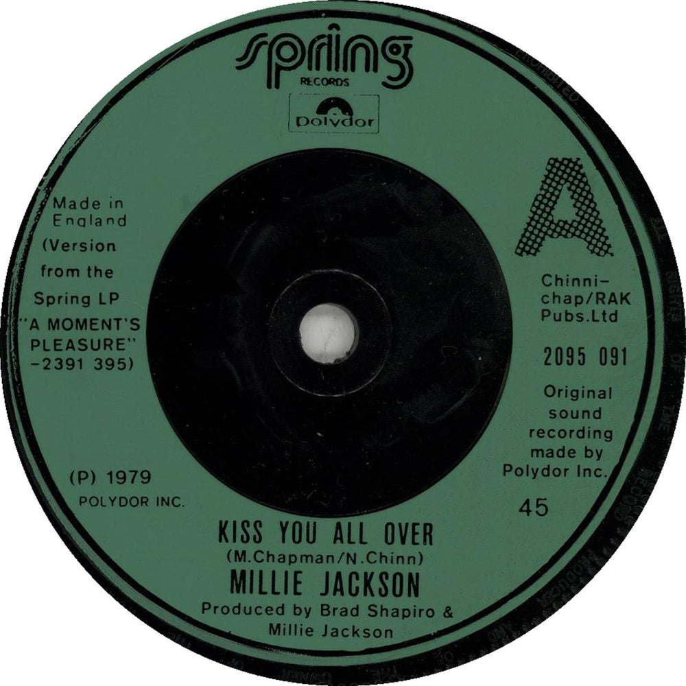 Millie Jackson Kiss You all Over UK 7" vinyl single (7 inch record / 45) 2095091