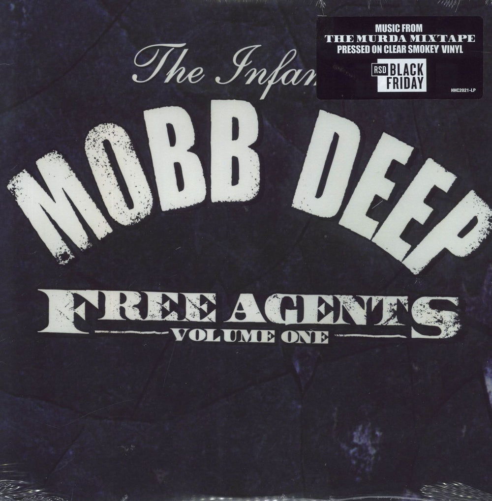 Mobb Deep Free Agents - The Murda Mixtape, Volume One - Clear Smokey - Sealed US 2-LP vinyl record set (Double LP Album) HHC2021-LP