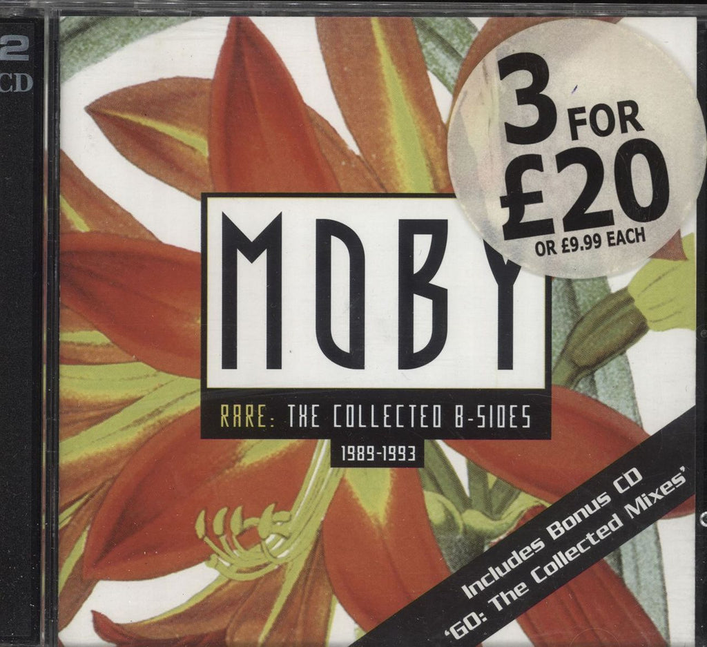 Moby Rare The Collected B Sides 1989 1993 UK 2 CD album set