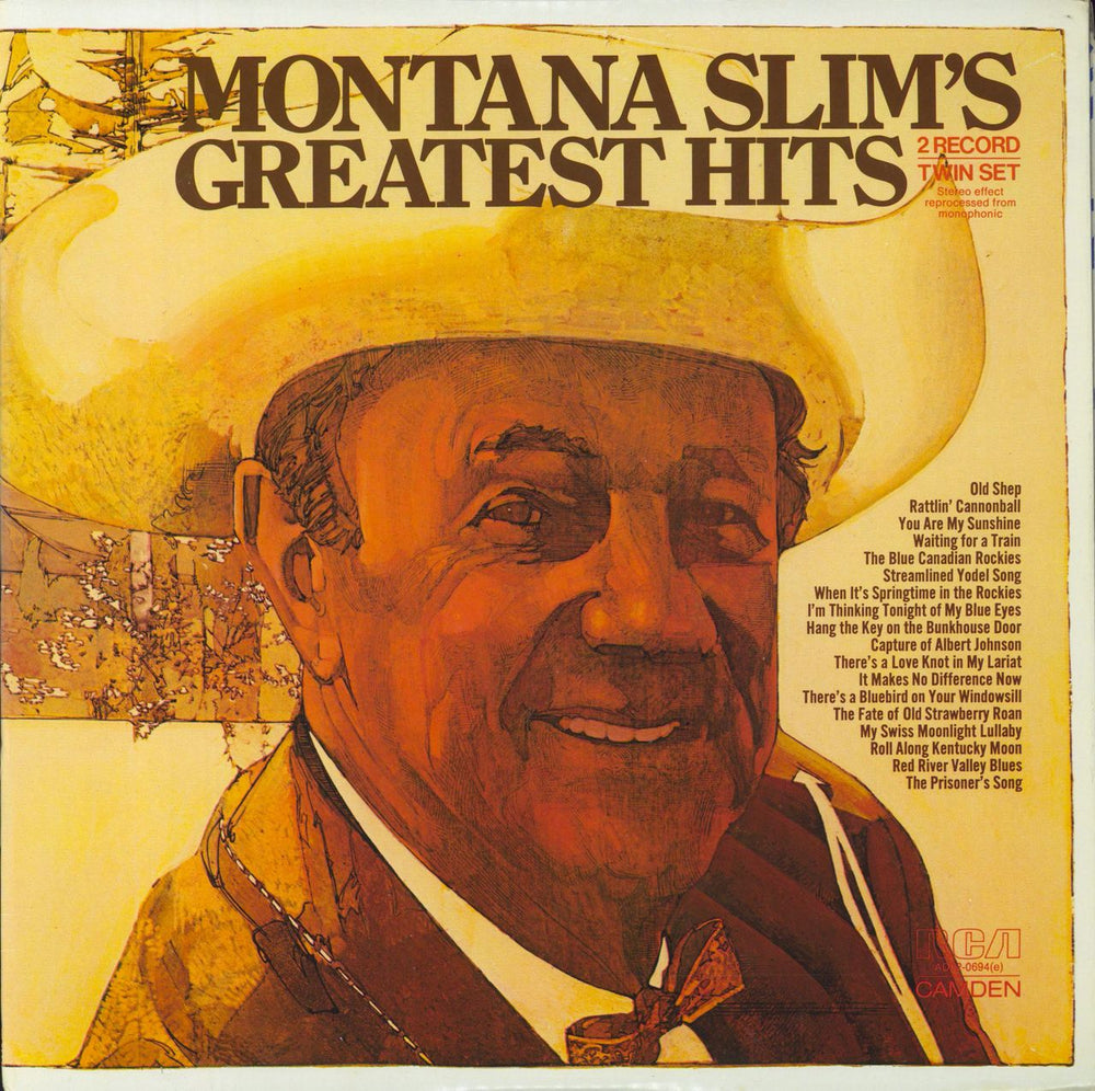 Montana Slim Montana Slim's Greatest Hits US 2-LP vinyl record set (Double LP Album) ADL2-0694(E)