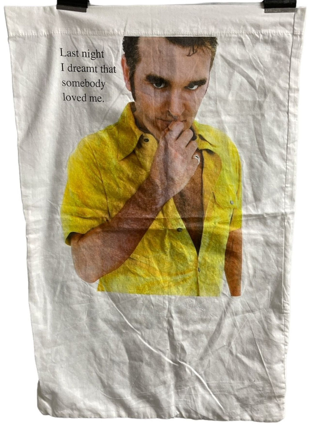 Morrissey Last Night I Dream That Somebody Loved Me Tour Pillowcase UK memorabilia TOUR PILLOWCASE