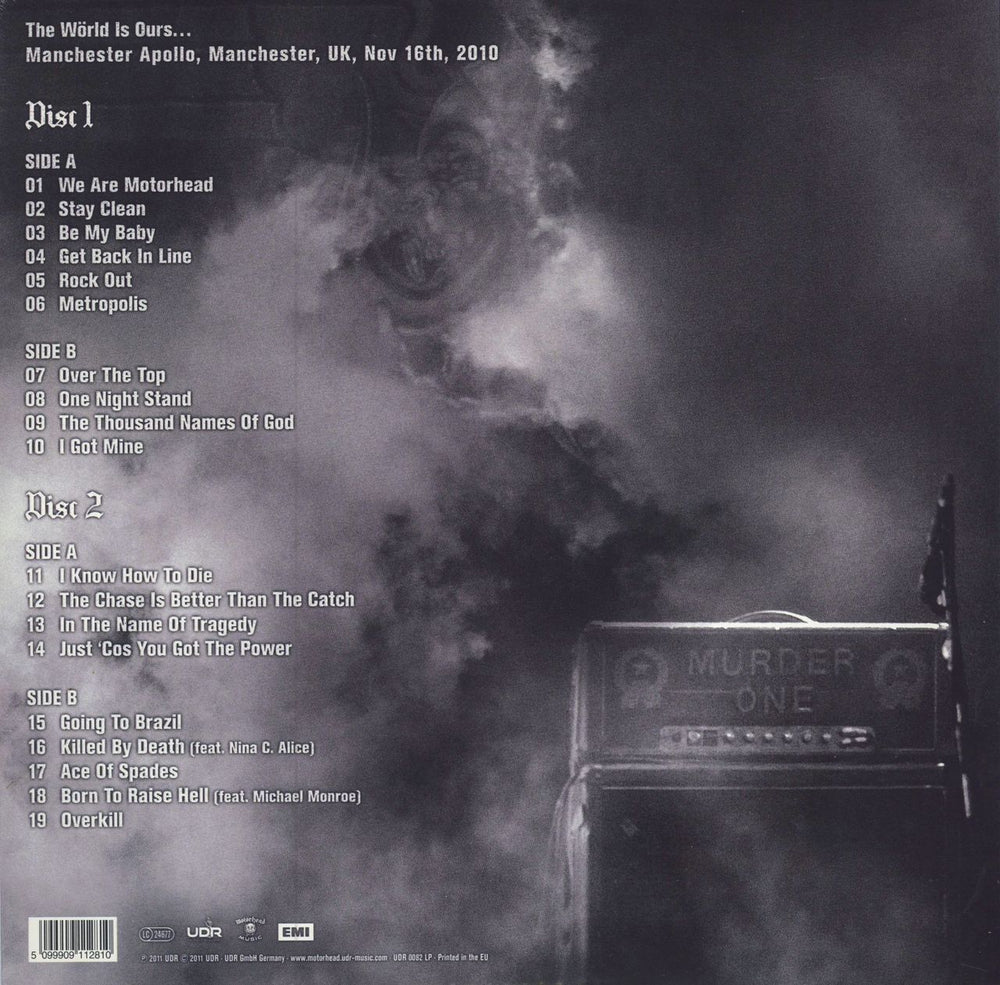 Motorhead The Wörld Is Ours - Vol 1 (Everywhere Further Than Everyplace Else) UK 2-LP vinyl record set (Double LP Album) 5099909112810