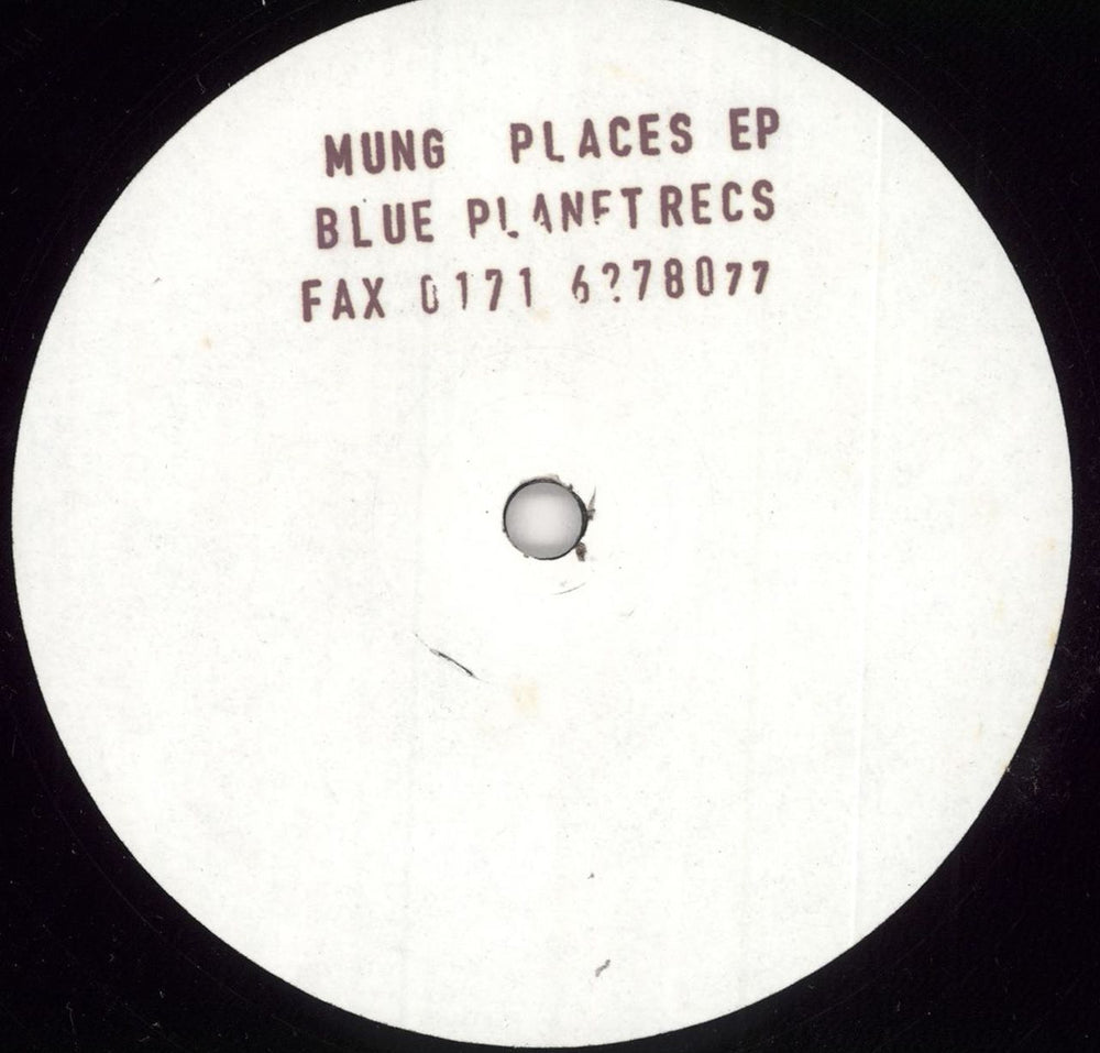 Mung Places EP UK Promo 12" vinyl single (12 inch record / Maxi-single) PLAN002