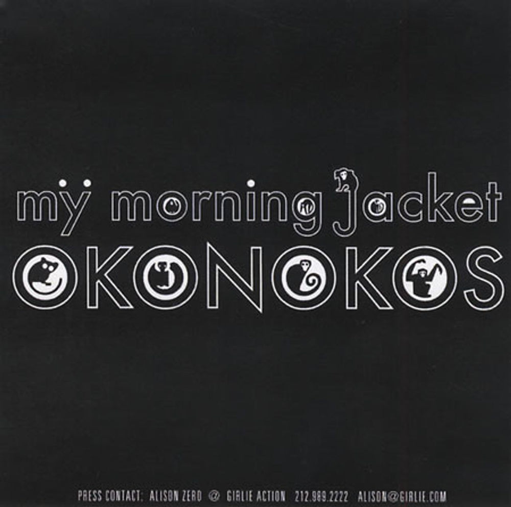 My Morning Jacket Okonokos US Promo CD-R acetate CD-R ACETATES