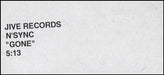 N Sync Gone US Promo video (VHS or PAL or NTSC) PROMO VIDEO