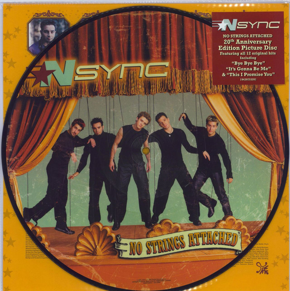 N Sync No Strings Attached US picture disc LP (vinyl picture disc album) 19439753201S1