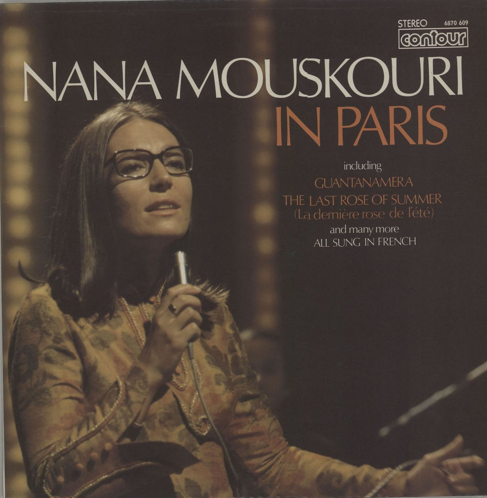 Nana Mouskouri Nana Mouskouri In Paris UK vinyl LP album (LP record) 6870609