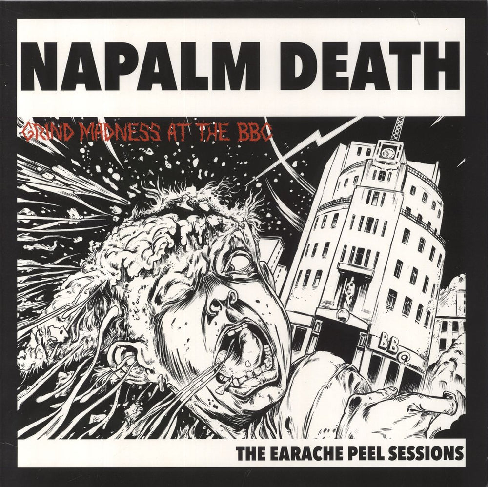 Napalm Death Grind Madness At The BBC - The Earache Peel Sessions - Red Vinyl German vinyl LP album (LP record) MOSH531LP