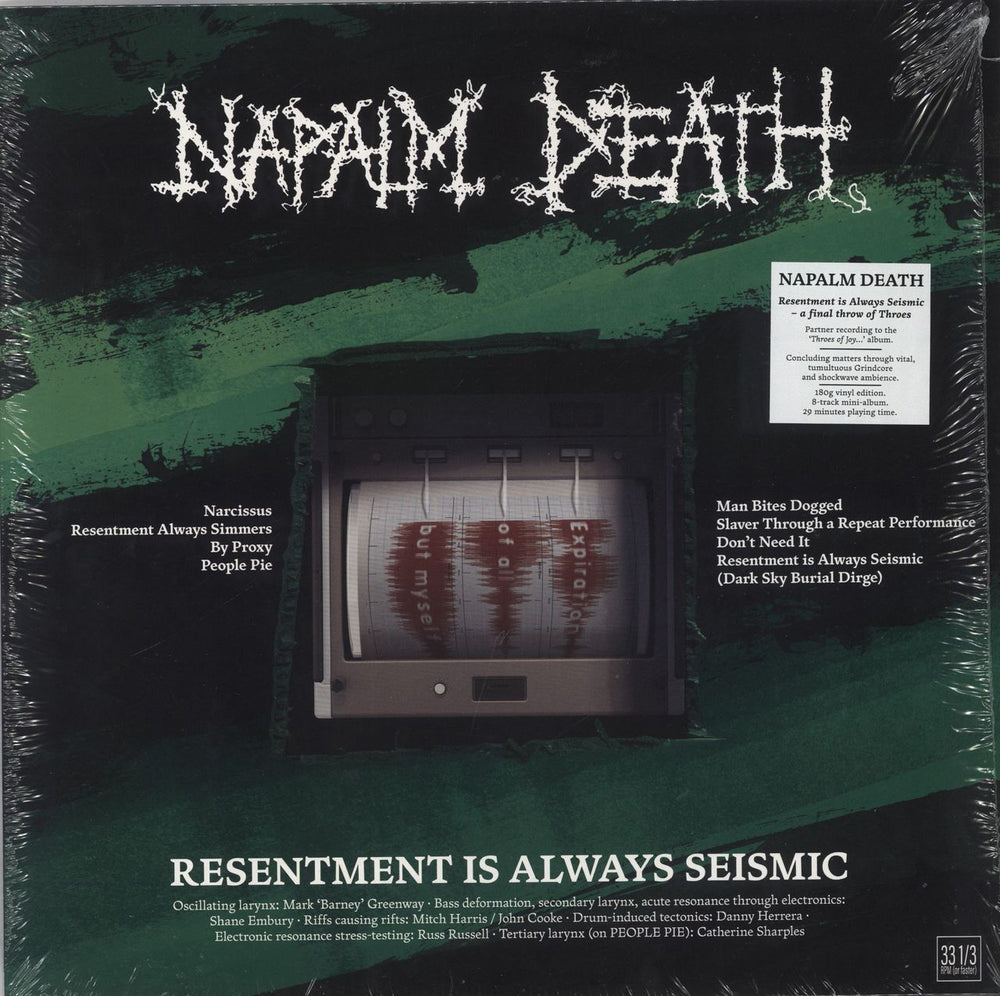 Napalm Death Resentment Is Always Seismic – A Final Throw Of Throes UK 12" vinyl single (12 inch record / Maxi-single) 19439952281