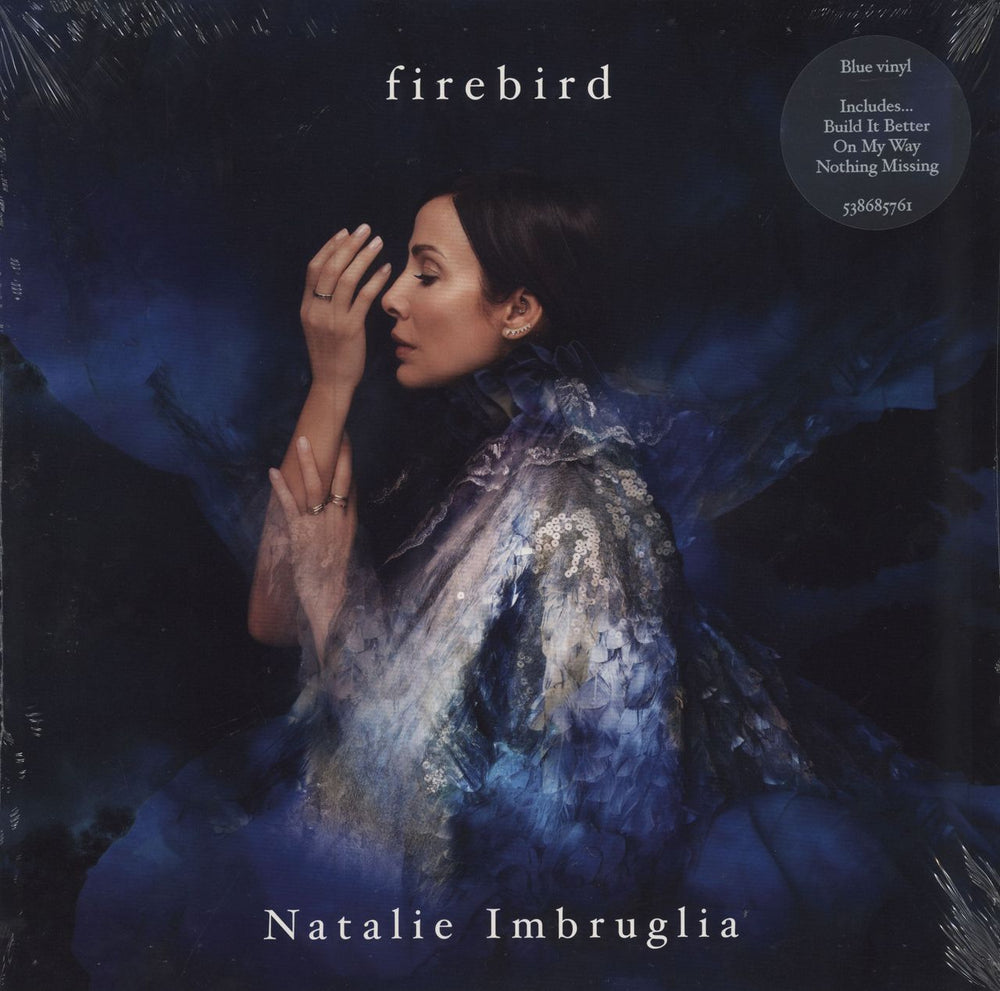 Natalie Imbruglia Firebird - Blue vinyl UK vinyl LP album (LP record) 538685761