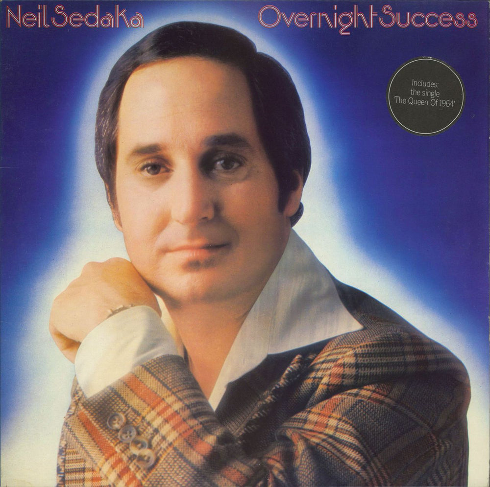 Neil Sedaka Overnight Success - Hype stickered sleeve UK vinyl LP album (LP record) 2442131