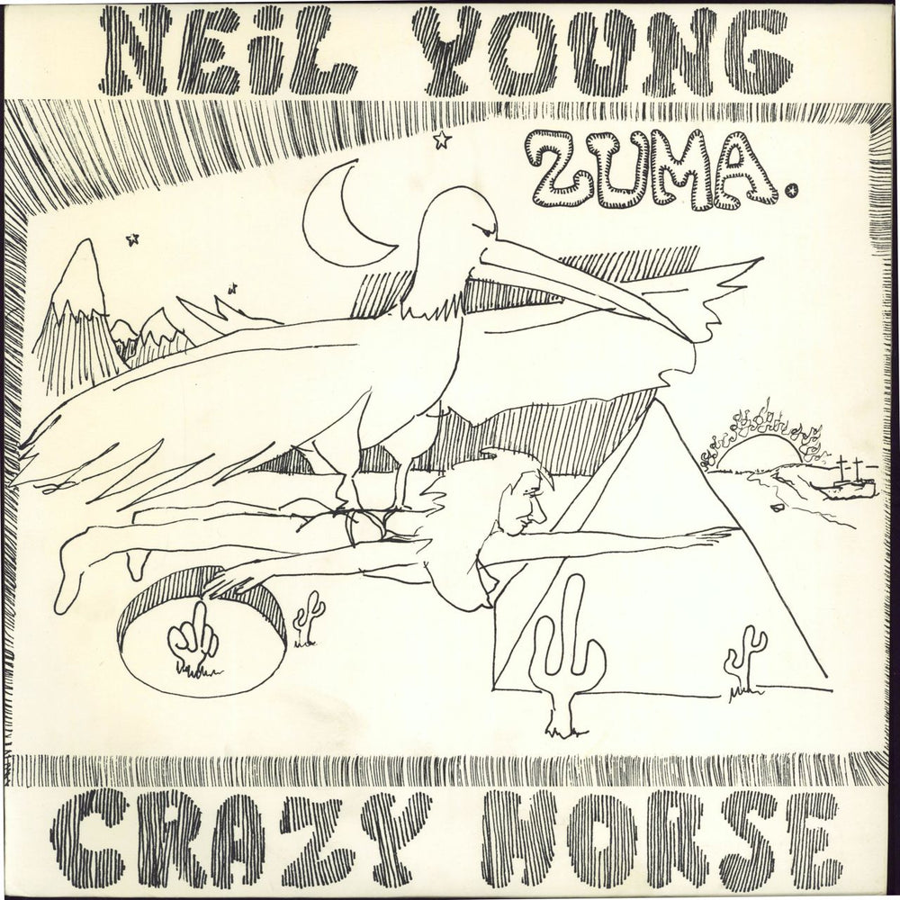 Neil Young Zuma + Inner UK vinyl LP album (LP record) K54057