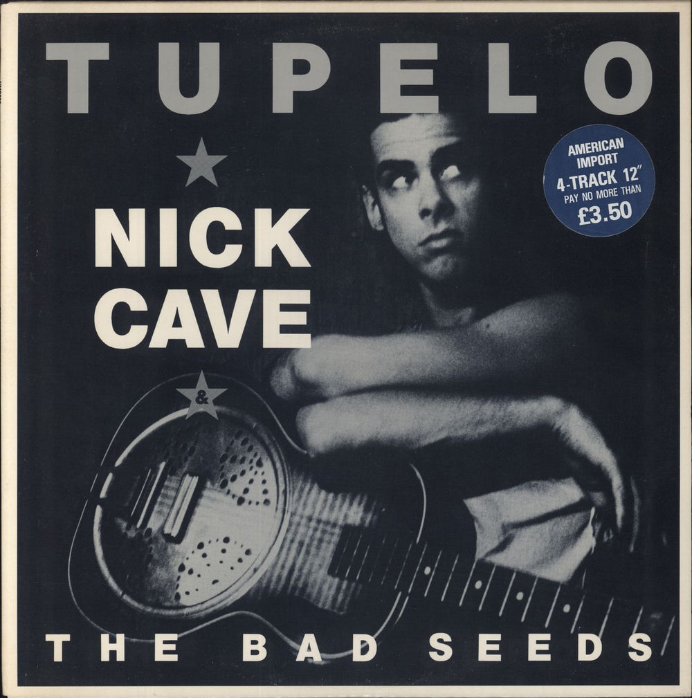 Nick Cave Tupelo + Import Sticker US 12" vinyl single (12 inch record / Maxi-single) HMS029