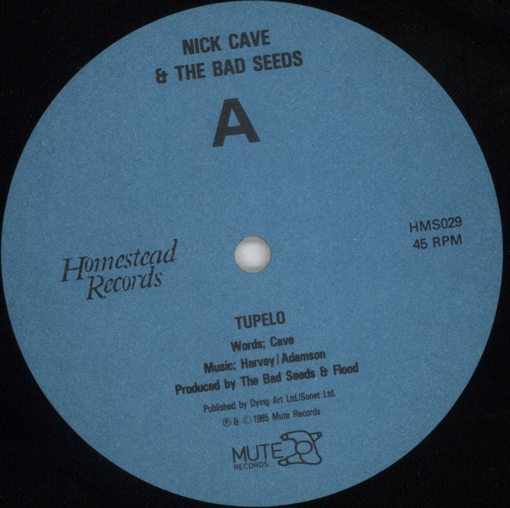 Nick Cave Tupelo + Import Sticker US 12" vinyl single (12 inch record / Maxi-single) NCV12TU824376