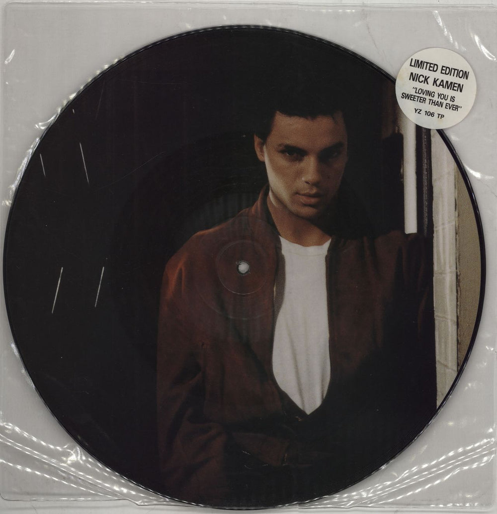 Nick Kamen Loving You Is Sweeter Than Ever UK 12" vinyl picture disc (12 inch picture record) YZ106TP