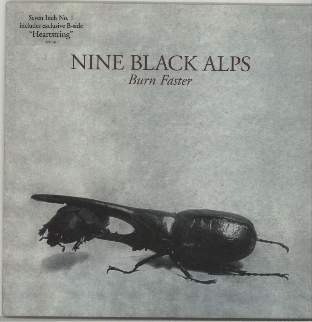 Nine Black Alps Burn Faster - 2 x 7" UK 7" vinyl single (7 inch record / 45) 1741647/648