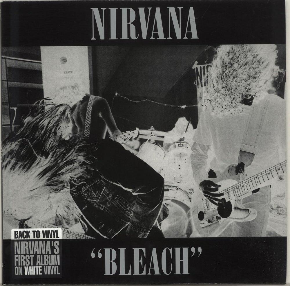 Nirvana (US) Bleach - White Vinyl UK vinyl LP album (LP record) 9878400341