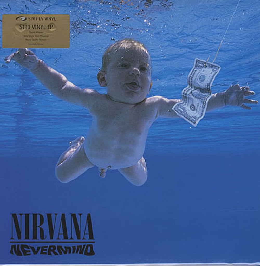 Nirvana (US) Nevermind - 180gm - EX UK vinyl LP album (LP record) SVLP0038