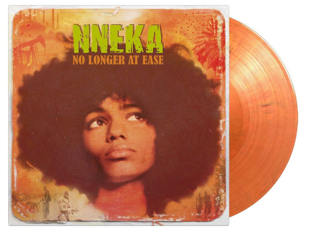 Nneka No Longer At Ease - Orange Marbled Vinyl 180 Gram UK 2-LP vinyl record set (Double LP Album) MOVLP3335