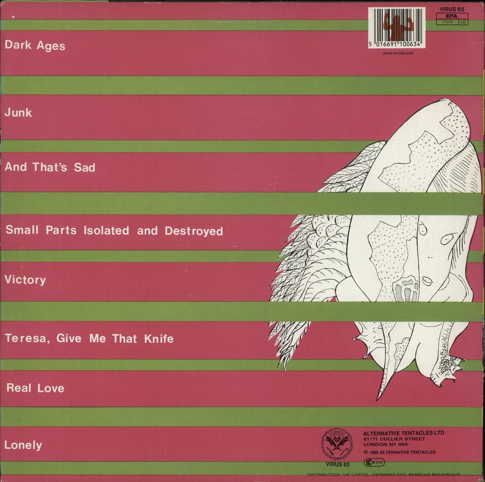 Nomeansno Small Parts Isolated And Destroyed UK vinyl LP album (LP record) 5016691100634