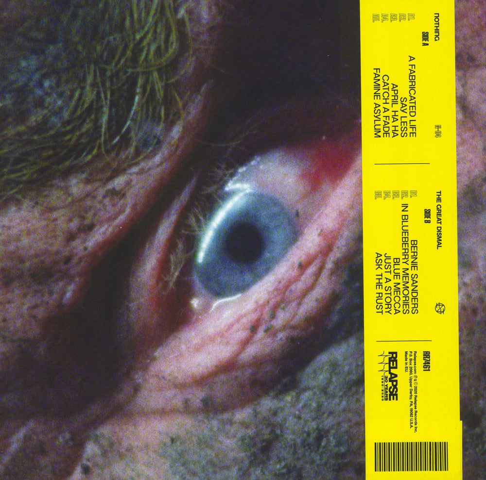 Nothing The Great Dismal - Clear W/ Black & Royal Blue Smoke & Neon Magenta, Brown, & Bone White Splatter US vinyl LP album (LP record)