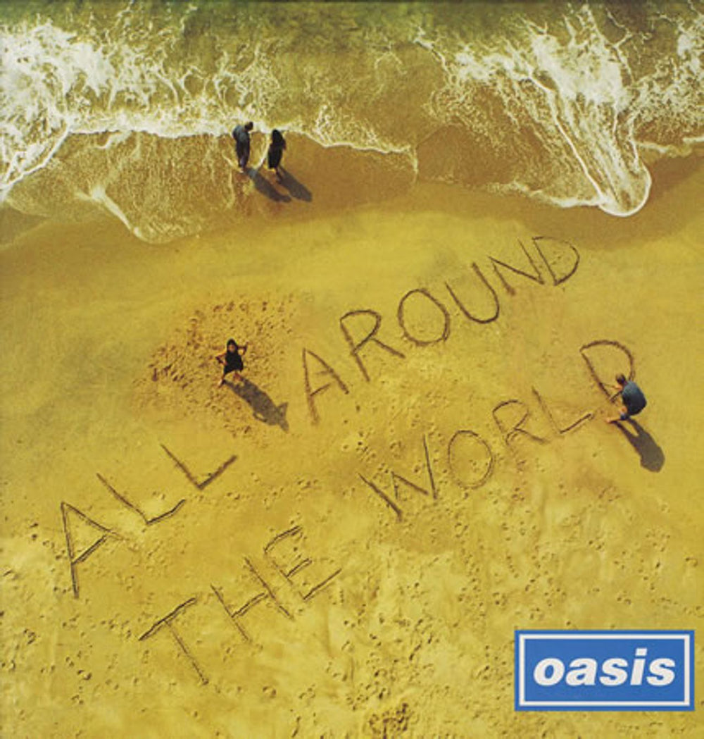 Oasis All Around The World UK 12" vinyl single (12 inch record / Maxi-single) CRE282T