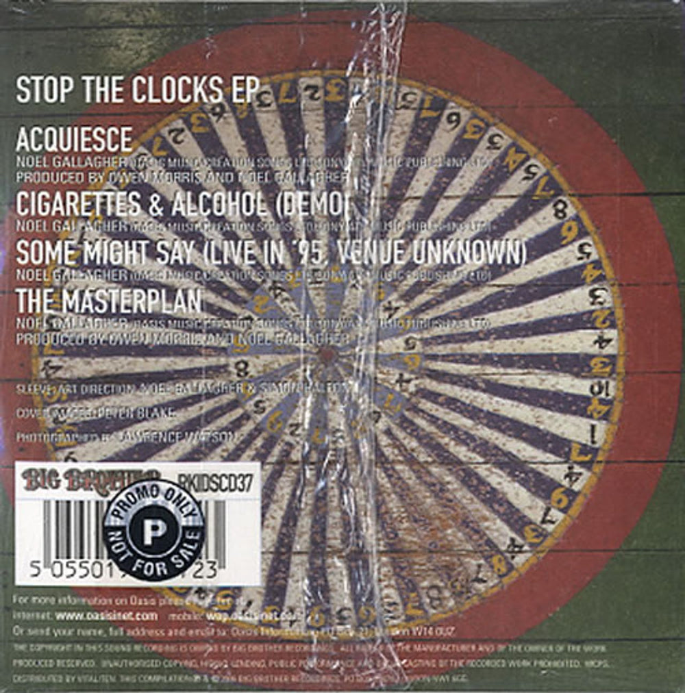 Oasis Stop The Clocks EP UK Promo CD single (CD5 / 5") OASC5ST385710