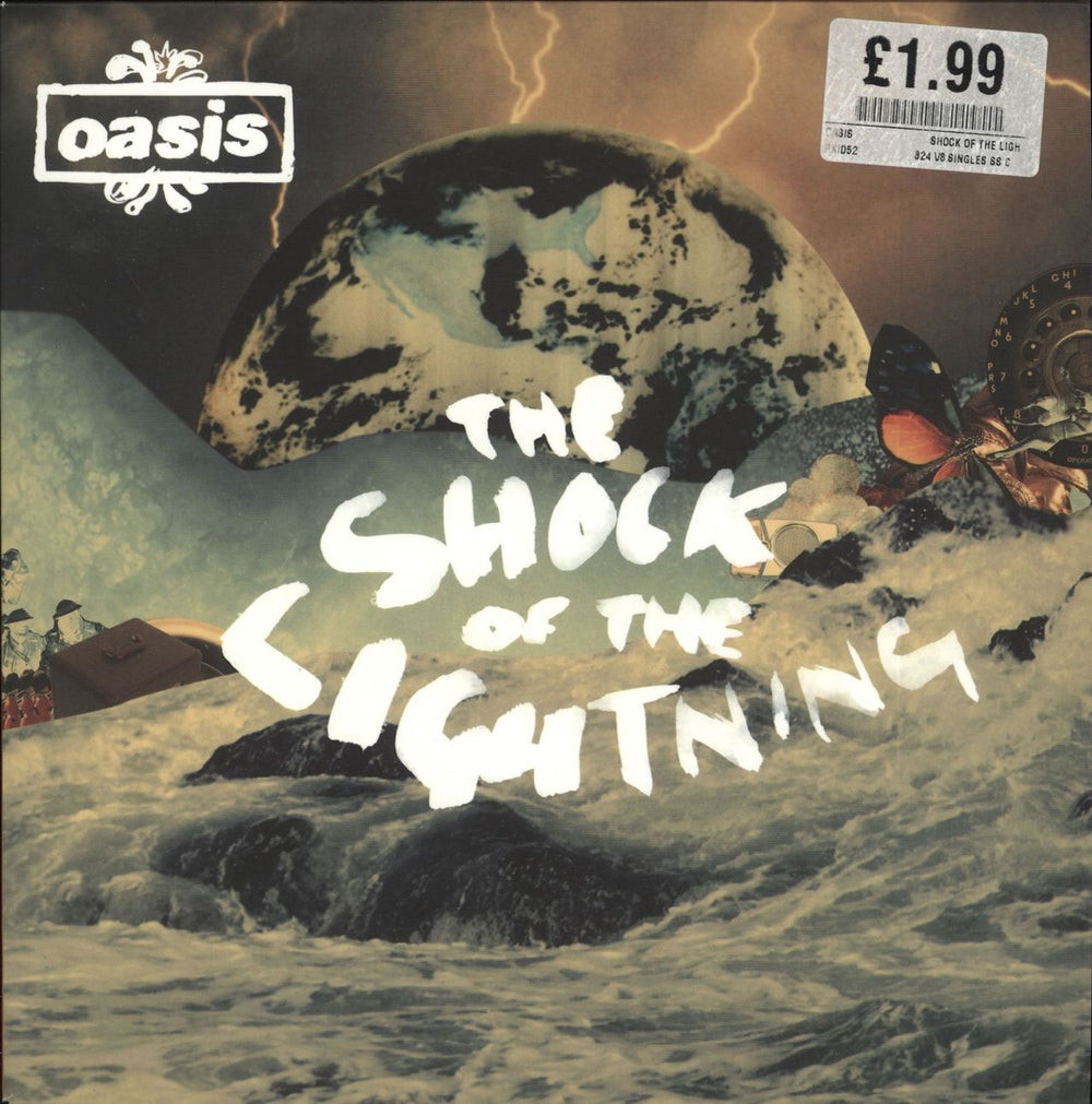 Oasis The Shock Of The Lightning UK 7" vinyl single (7 inch record / 45) RKID52