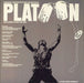 Original Soundtrack Platoon UK vinyl LP album (LP record) WX95