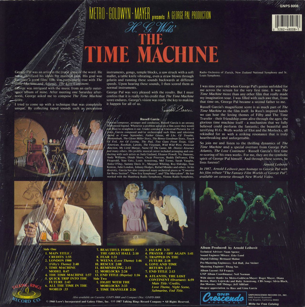 Original Soundtrack The Time Machine - Shrink US vinyl LP album (LP record) 052824800816