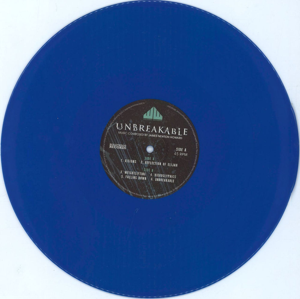 Original Soundtrack Unbreakable - Aqua Vinyl US 2-LP vinyl record set (Double LP Album) OST2LUN792372