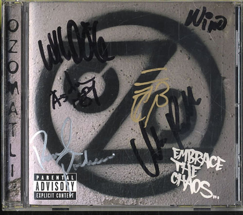 Ozomatli Embrace The Chaos - Autographed US CD album (CDLP)