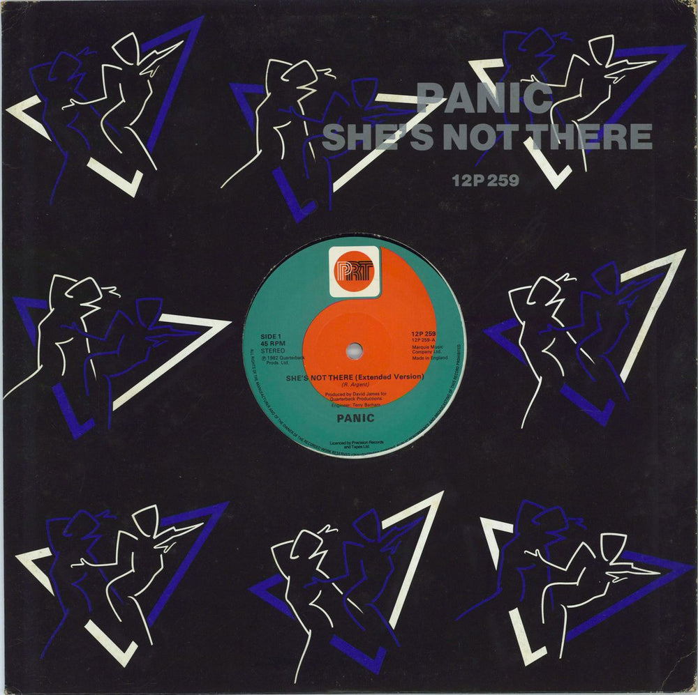 Panic She's Not There UK 12" vinyl single (12 inch record / Maxi-single) 12P259