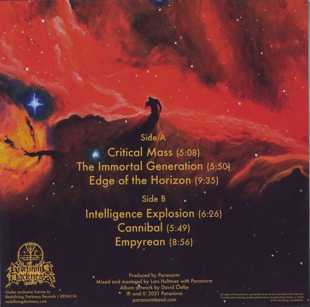 Paranorm Empyrean - Red vinyl US vinyl LP album (LP record)