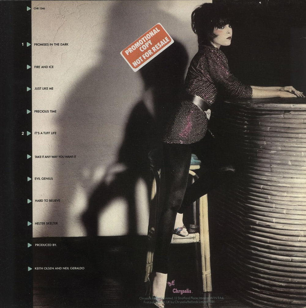 Pat Benatar Precious Time - Promo Stickered French Promo vinyl LP album (LP record)