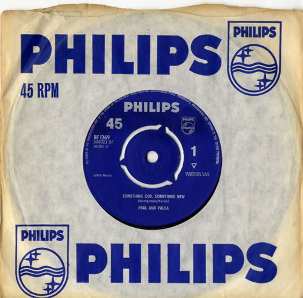 Paul And Paula Something Old, Something New UK 7" vinyl single (7 inch record / 45) BF1269