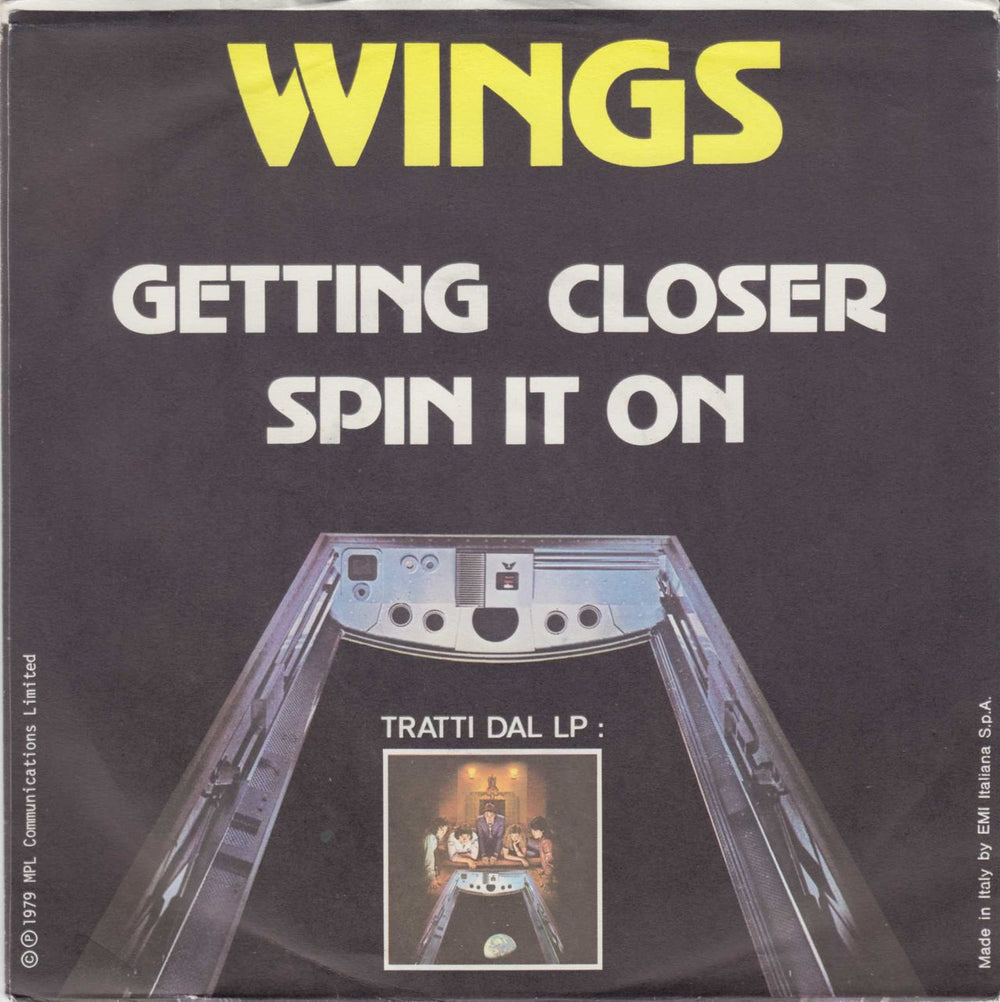 Paul McCartney and Wings Getting Closer Italian 7" vinyl single (7 inch record / 45)