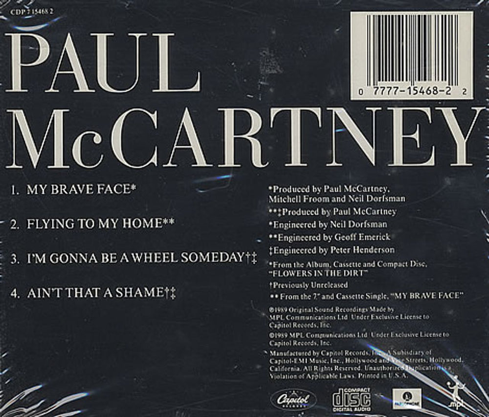 Paul McCartney and Wings My Brave Face - Sealed US CD single (CD5 / 5") MCCC5MY152153
