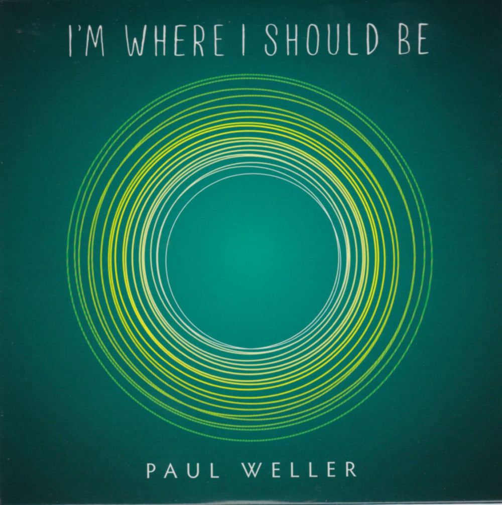 Paul Weller I'm Where I Should Be UK Promo CD-R acetate CD-R