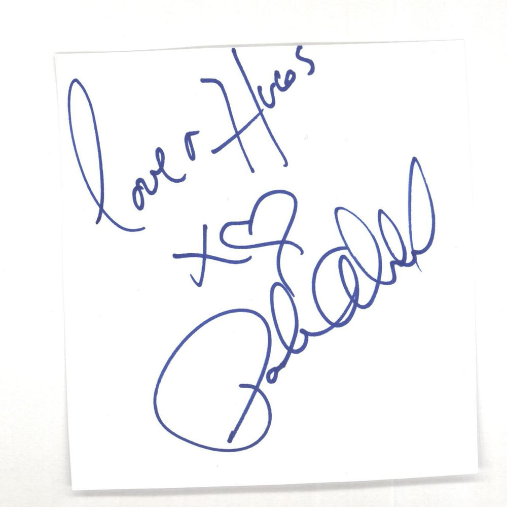 Paula Abdul Autograph UK memorabilia AUTOGRAPH