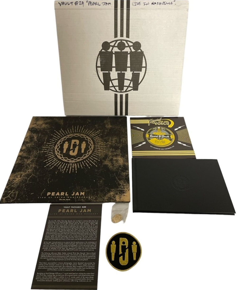 Pearl Jam Vault 29 - Live At Third Man Records + Mailer US vinyl LP album (LP record) TMR388