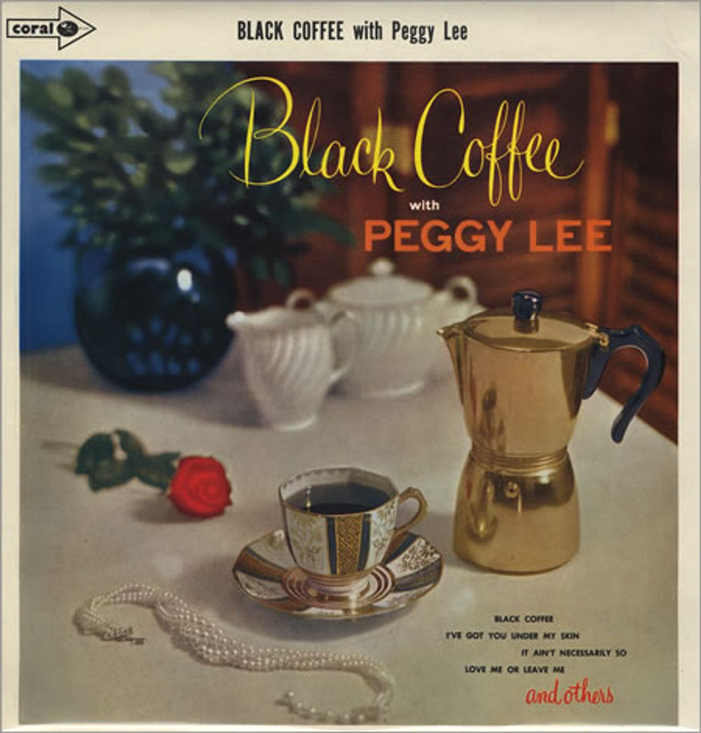 Peggy Lee Black Coffee UK vinyl LP album (LP record) CP94