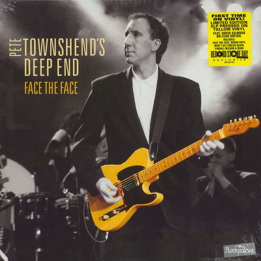 Pete Townshend Face The Face - RSD 2022 - Yellow Vinyl - Sealed UK 2-LP vinyl record set (Double LP Album) 00602438718641