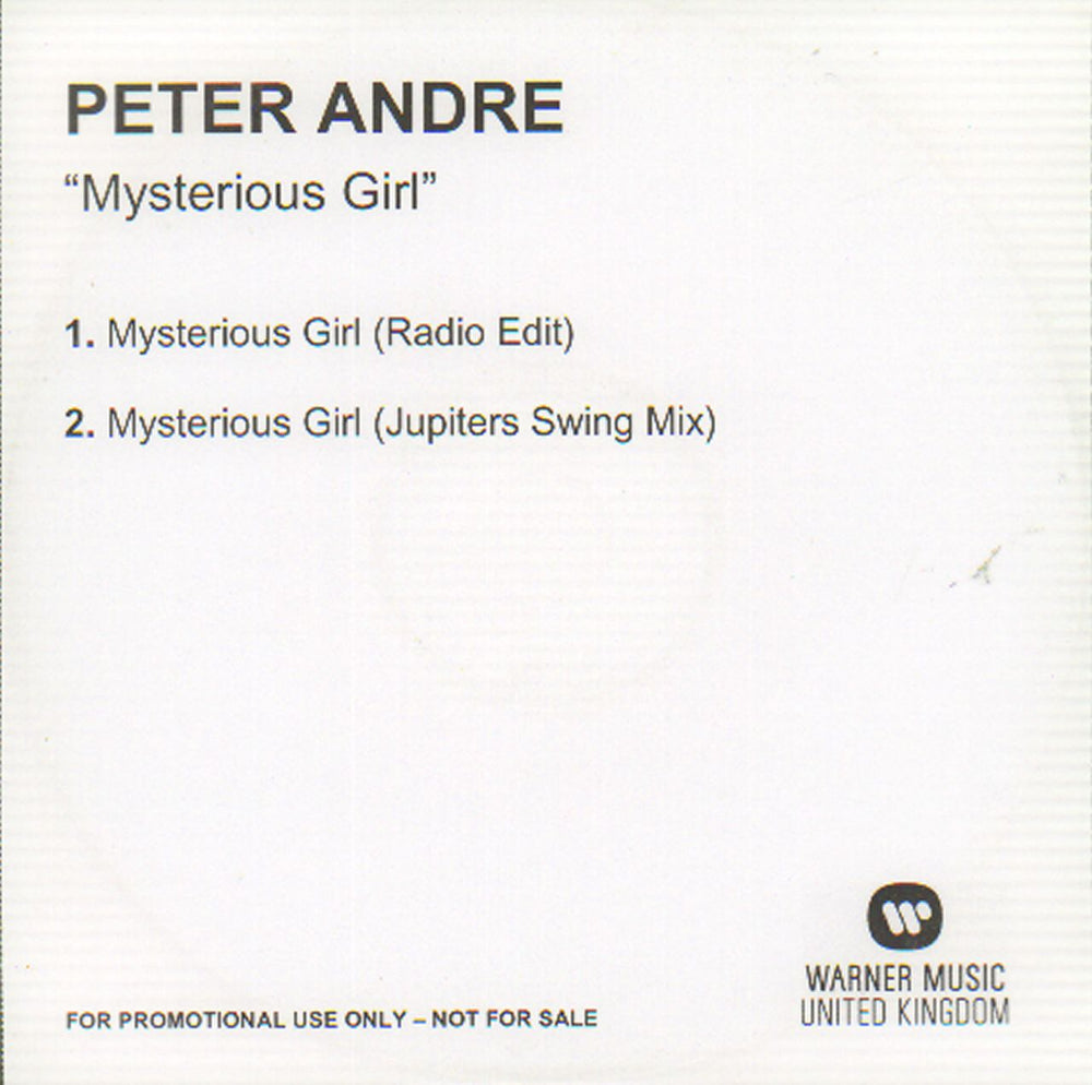 Peter Andre Mysterious UK Promo CD-R acetate CD-R