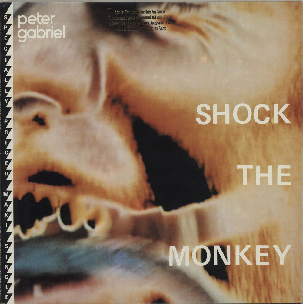 Peter Gabriel Shock The Monkey US 12" vinyl single (12 inch record / Maxi-single) 29863-0