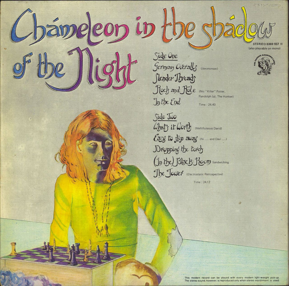 Peter Hammill Chameleon In The Shadow Of The Night Dutch vinyl LP album (LP record)