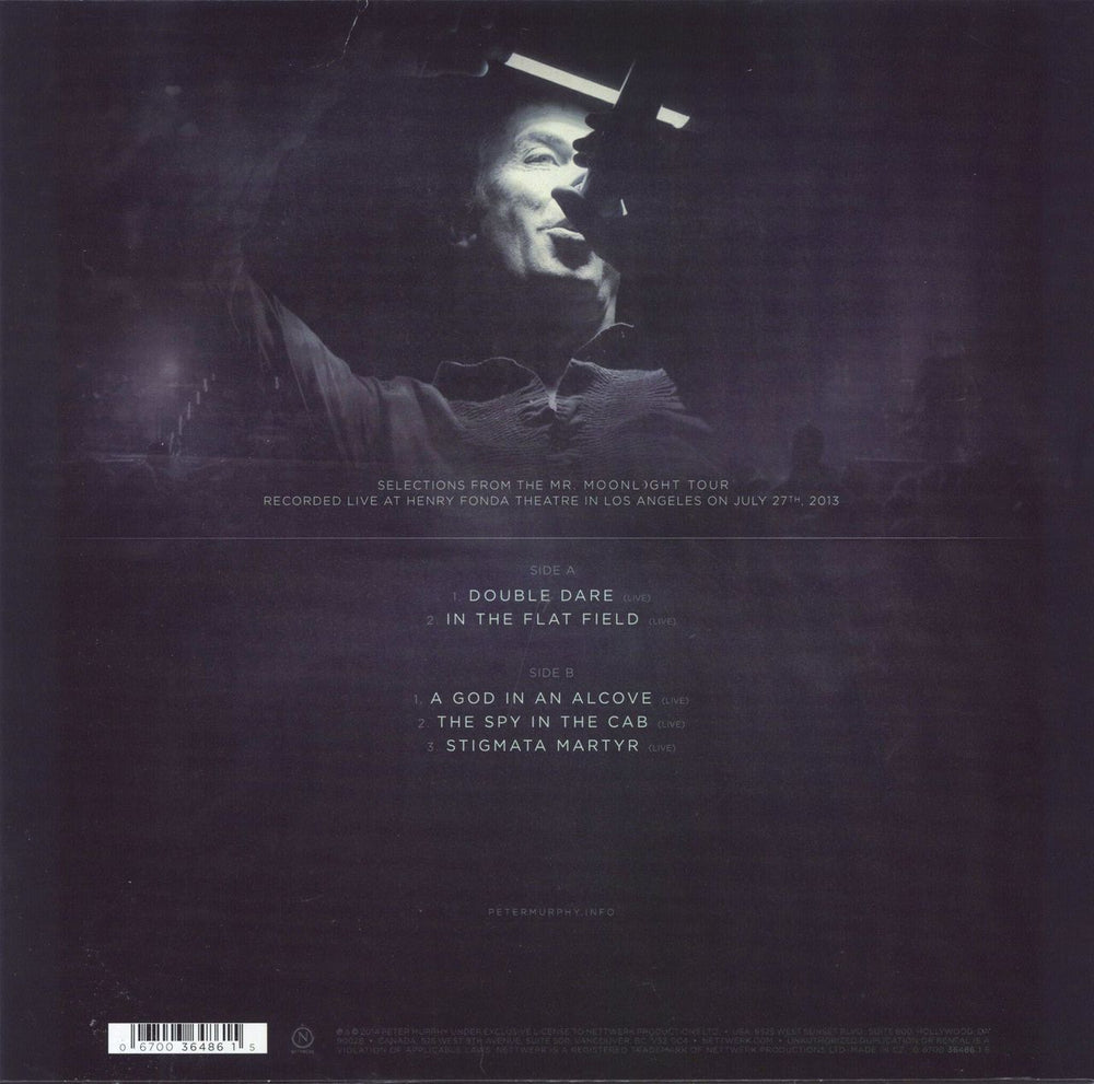 Peter Murphy Mr. Moonlight Tour 35 Years Of Bauhaus US 10" vinyl single (10 inch record) 067003648615